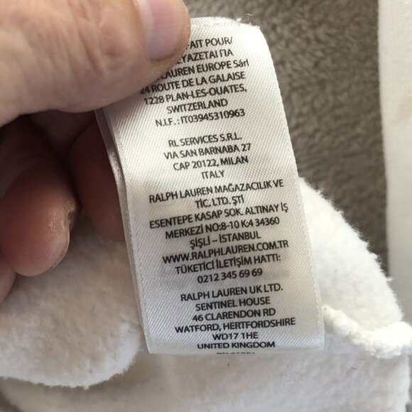 Polo Ralph Lauren Mens Sweatshirt Large Pullover Tie-Dye Sweatshirt White Hippie - Picture 13 of 16